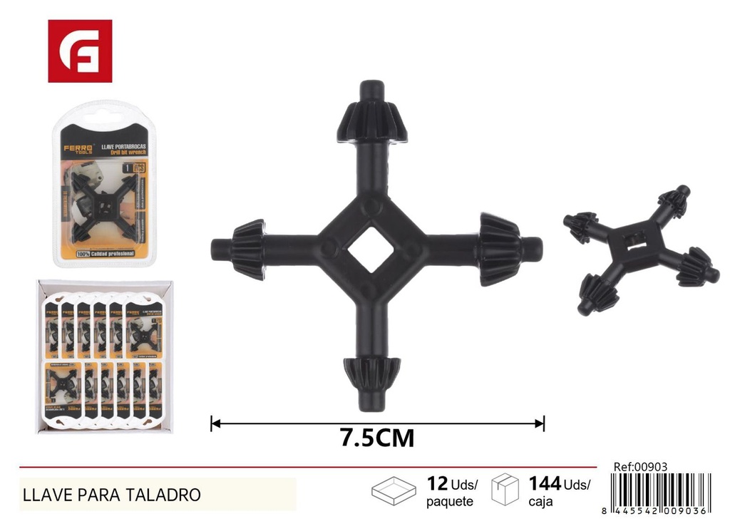  Llave para taladro - Accesorios para perforación