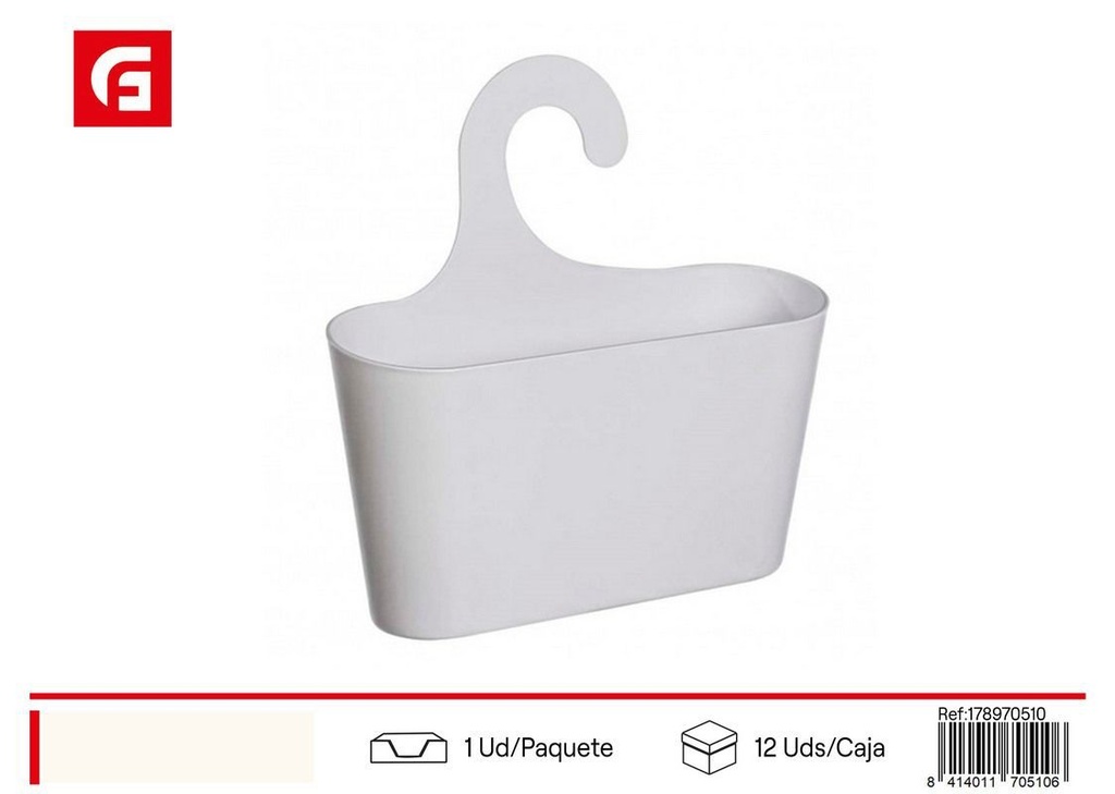 Cestillo colgante blanco - Accesorios de baño