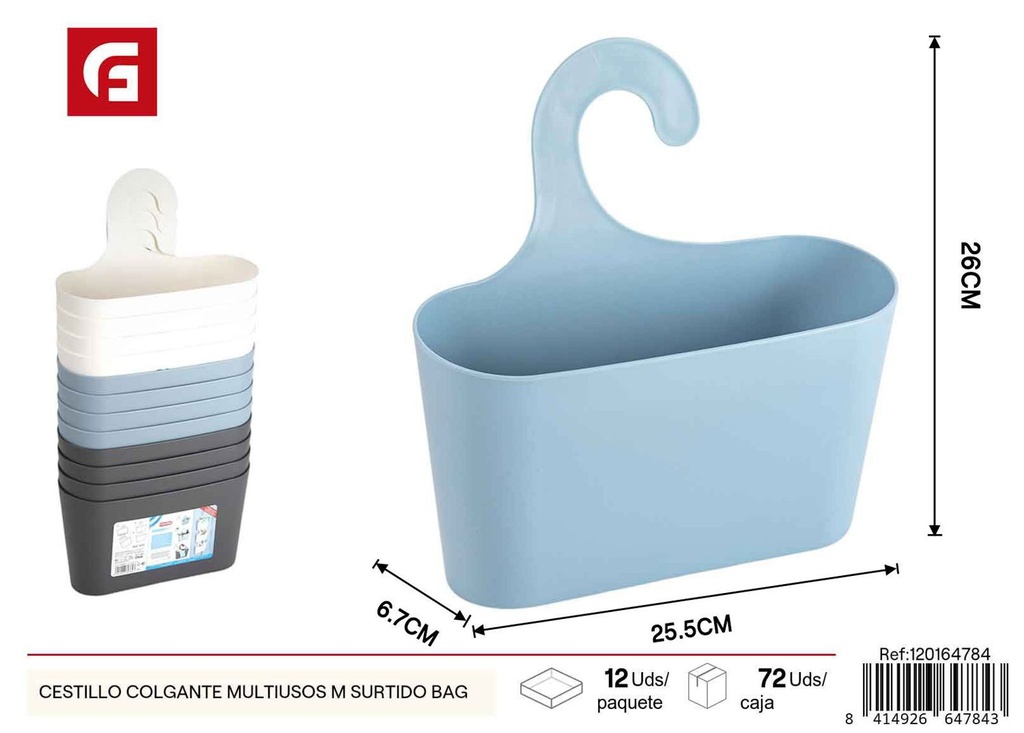 Cestillo colgante multiusos mediano surtido en bolsa - Estanterías de baño