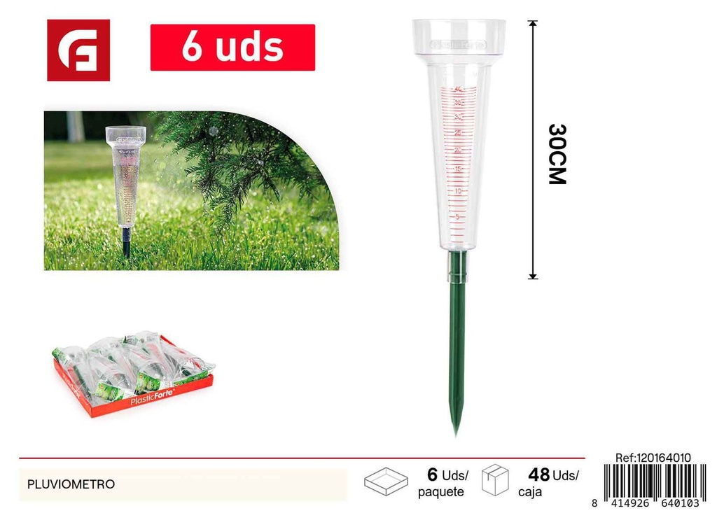 Pluviómetro - Jardinería y herramientas de medición