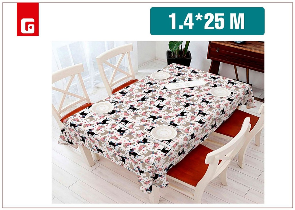 Hule para mesa 1.4x25 m - Textil del hogar