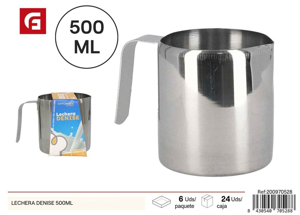 Lechera Denise de 500 ml - Utensilios de cocina de acero inoxidable