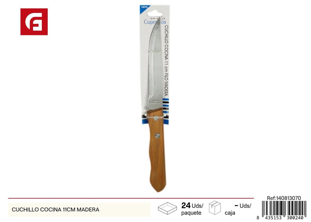 Cuchillo de cocina 11 cm de madera - Utensilios de cocina