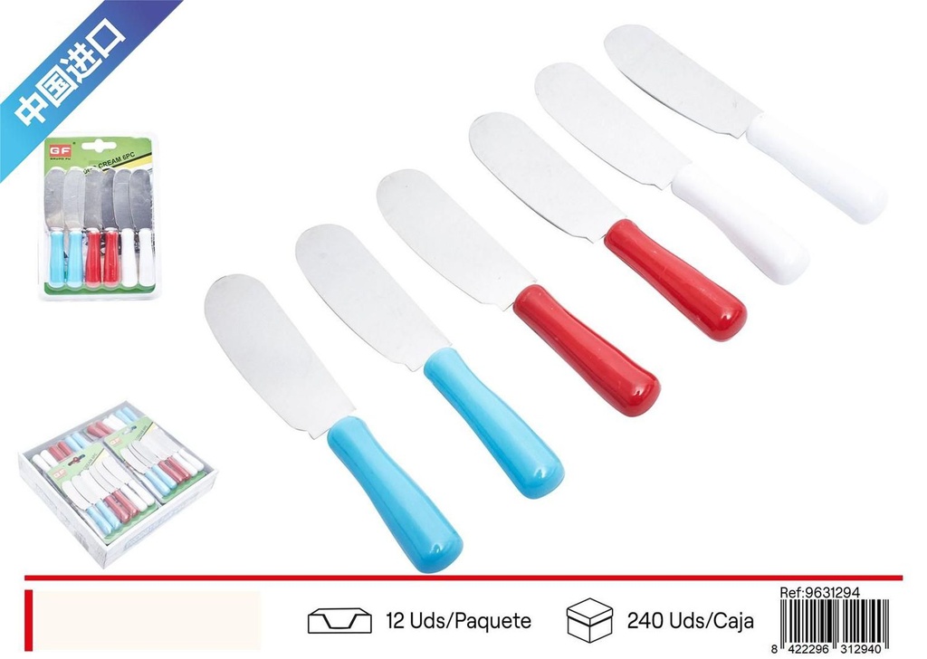 Set de raspadores para crema 6 piezas - Utensilios de cocina y repostería