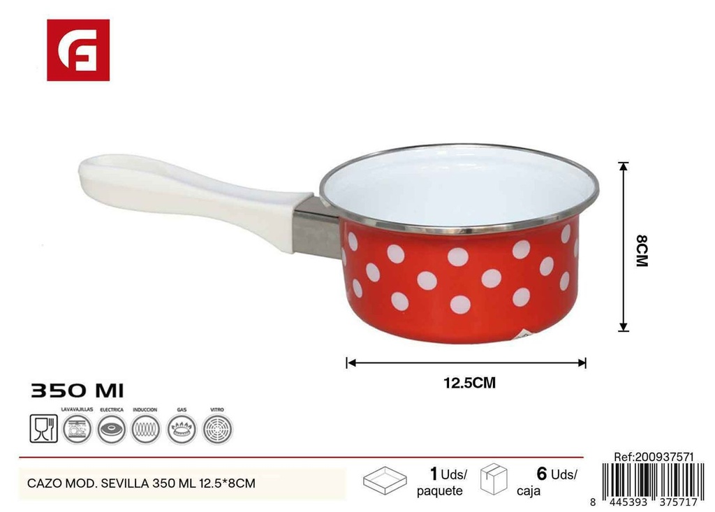 Cazo mod. Sevilla 350ml 12.5*8cm - Utensilios de cocina