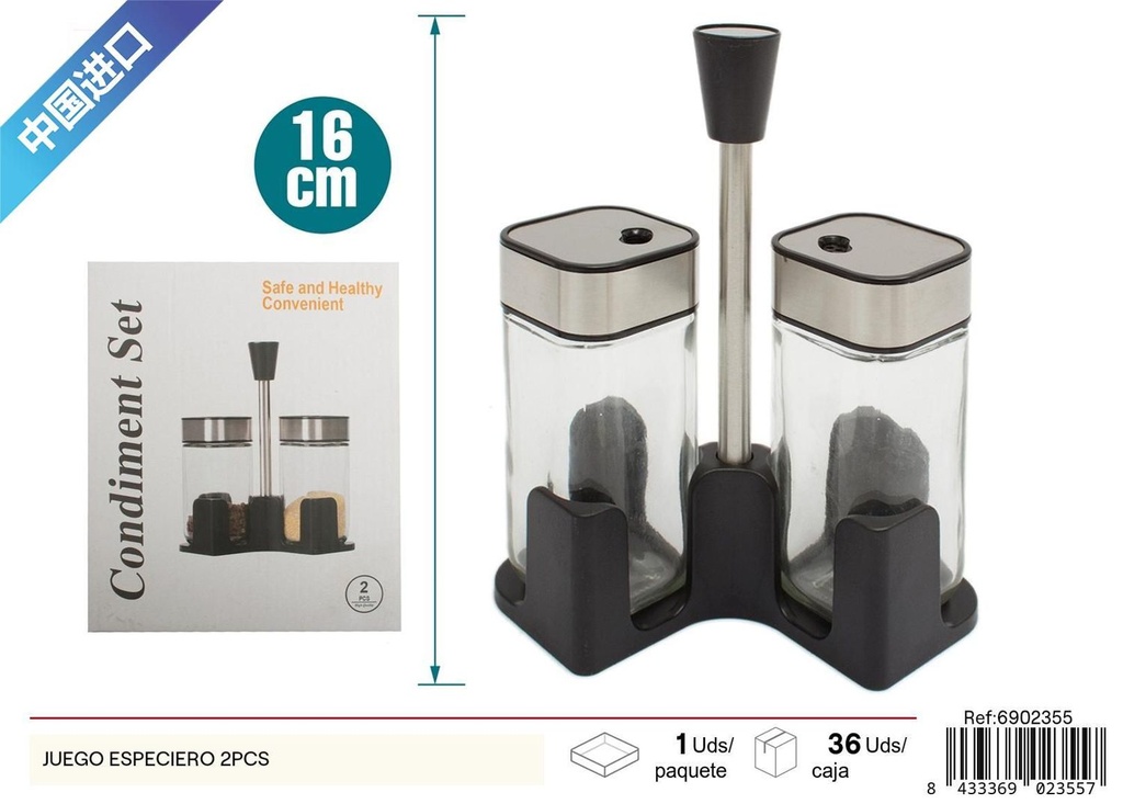 Juego especiero 2 pcs - Utensilios de cocina