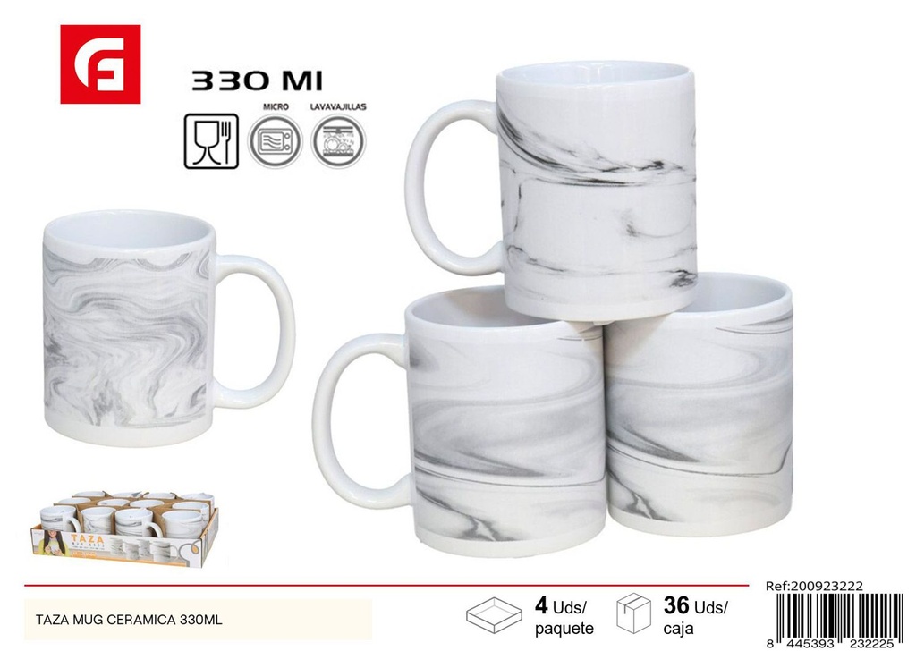 Taza de cerámica 330ml - Artículos de cerámica