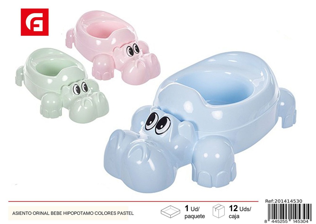 Asiento orinal para bebé en colores pastel - Accesorios de baño