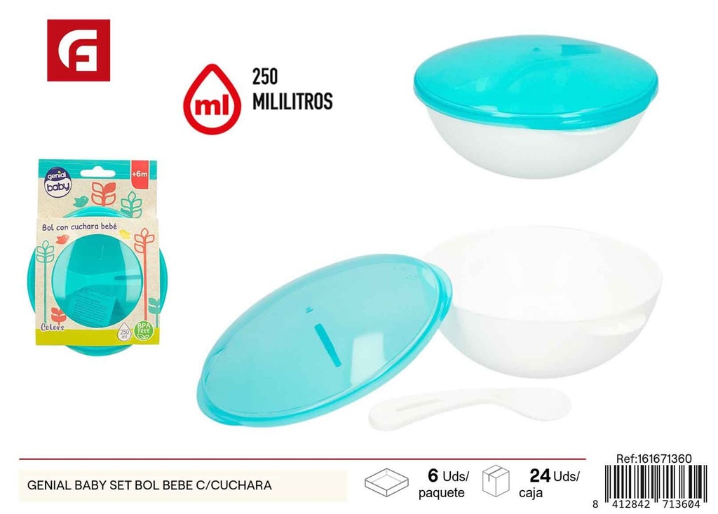 Set de bol con cuchara para bebé - Genial Baby