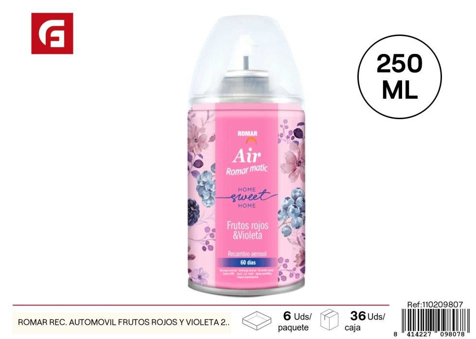 Recambio para coche - 250ml Frutos rojos y violeta