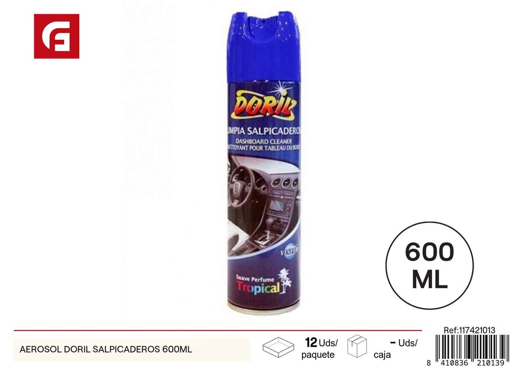 Aerosol insecticida Doril 600ml - Control de plagas y limpieza