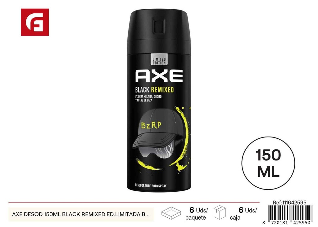 Desodorante AXE 150ml Black Edición Limitada - Cuidado personal