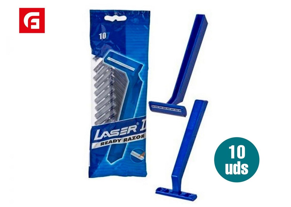 Maquinilla de afeitar desechable Laser II 10 unidades