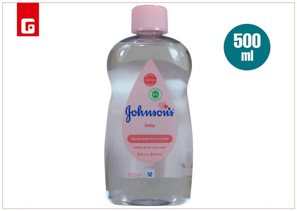 Aceite para bebé Johnson's 500ml rosa - Cuidado personal