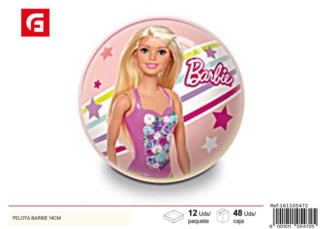 Pelota Barbie 14 cm - Juguetes para niños