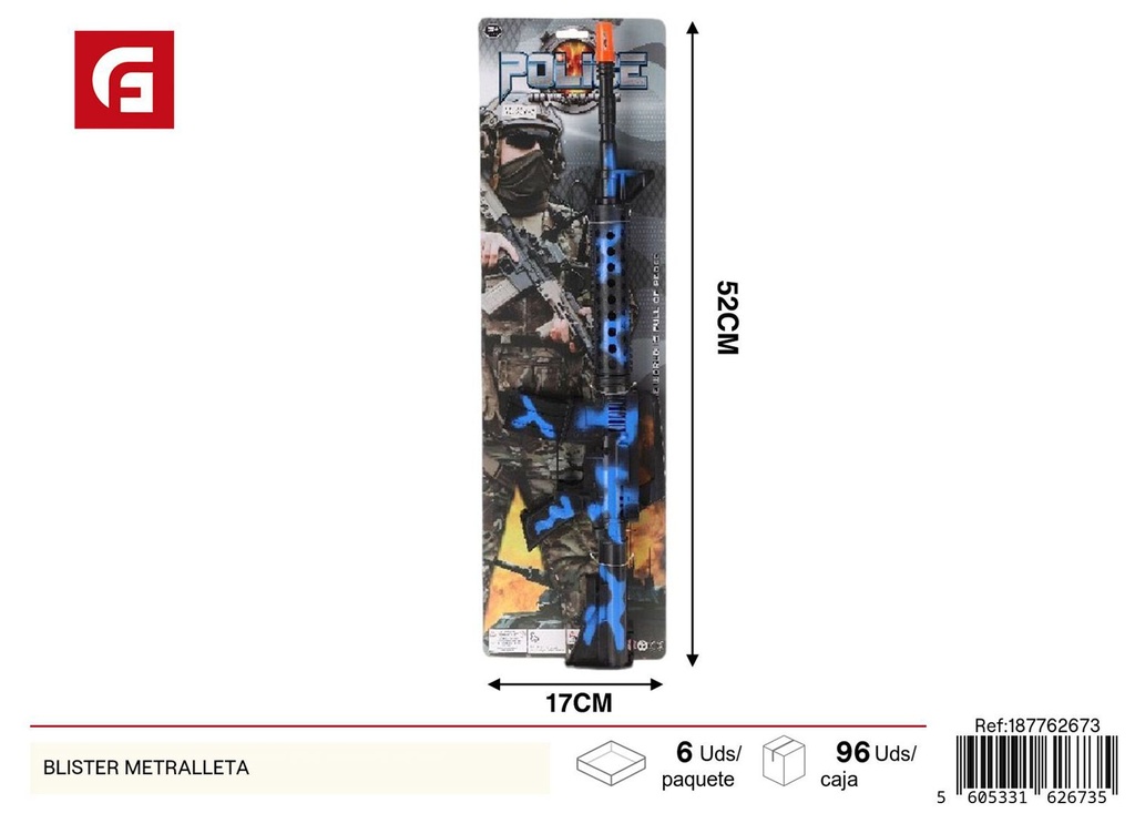 Metralleta de juguete - Blíster