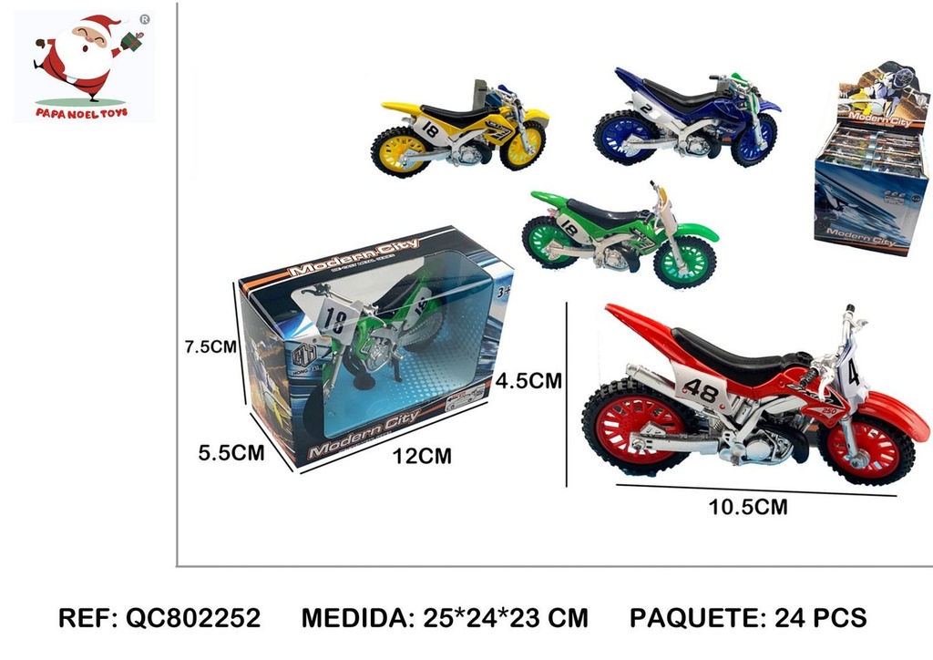 Moto de inercia aleación EXP.24 - Juguetes de coches y motos