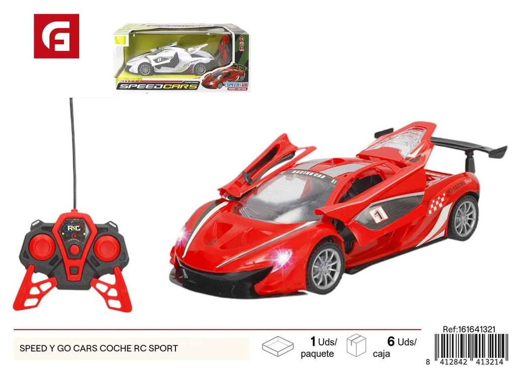 Coche RC deportivo Speed y Go Cars - Juguetes de manejo a control remoto