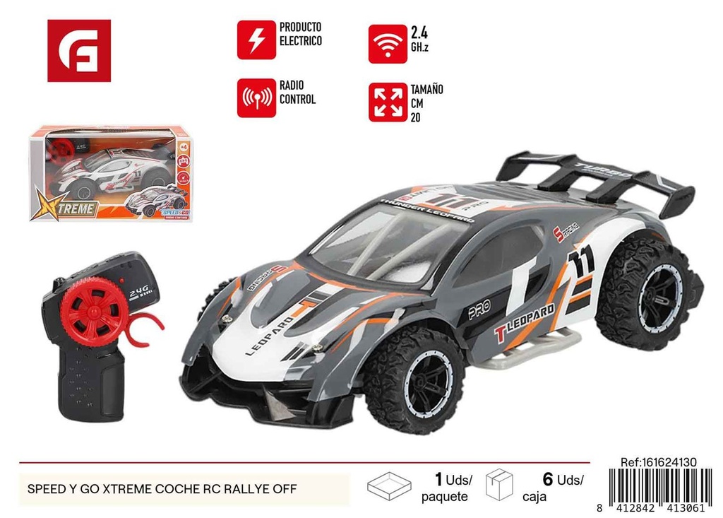 Juguete coche RC rallye Speed y Go Xtreme - Vehículos de control remoto