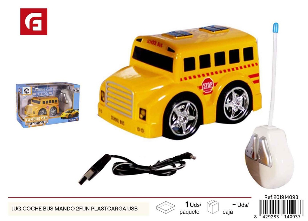 Juguete de coche control remoto 2 FUN PLASTCARGA USB - Juguetes