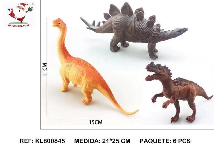 Set de dinosaurios (3 piezas) - Juguetes de dinosaurios 