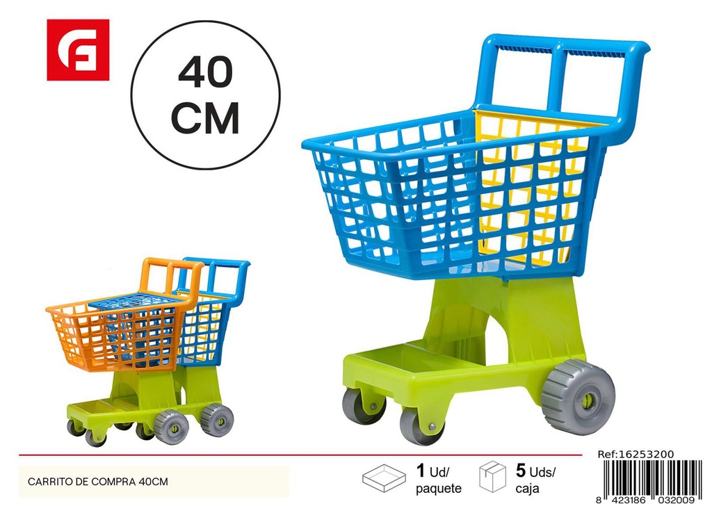 Carrito de compras 40 cm - Juguetes de cocina