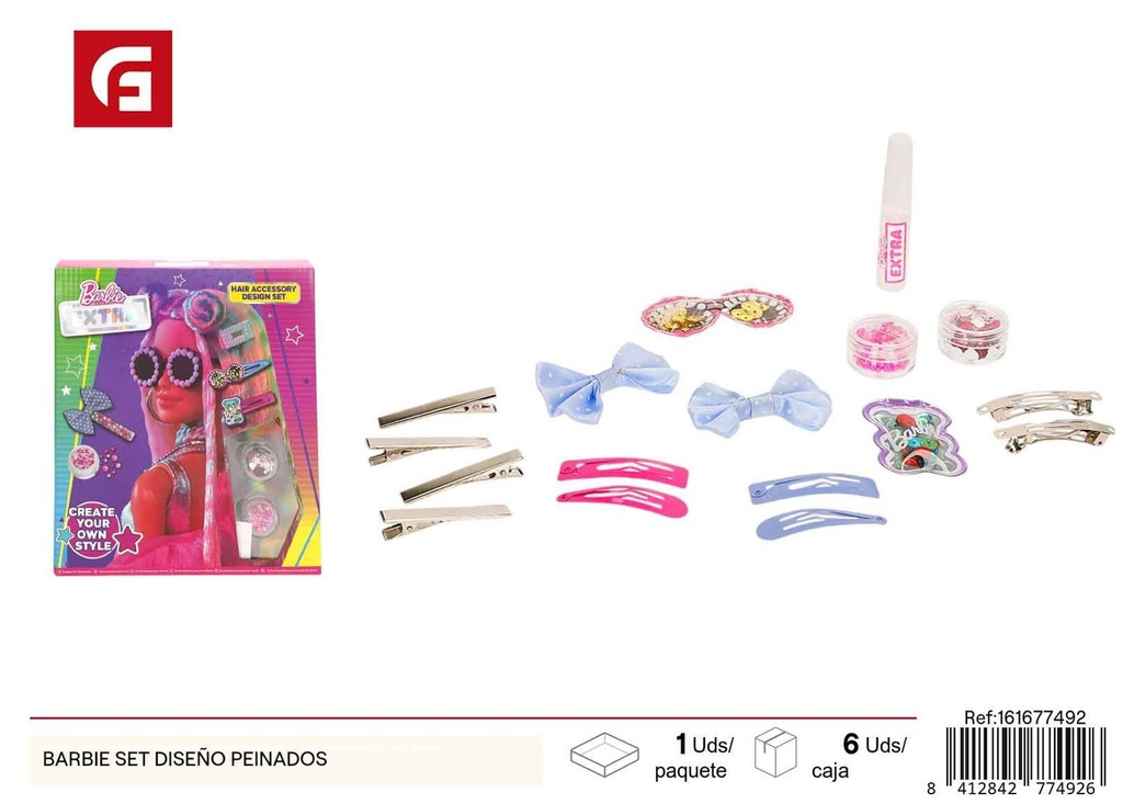 Barbie set diseño de peinados - Juguetes y belleza infantil