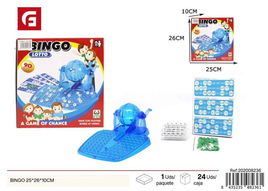 Bingo 25x26x10 cm - Juguete y juegos de mesa