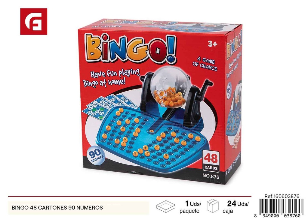 Bingo 90 números 48 cartones - Juego de mesa