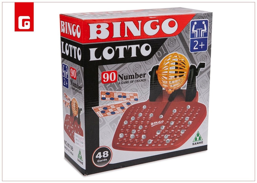 Bingo con 90 números y 48 cartones - Juegos de mesa clásico de bingo