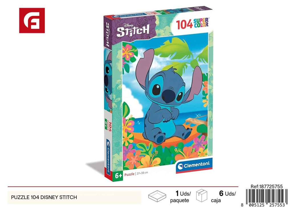 Puzzle 104 Disney Stitch - Juguetes y rompecabezas