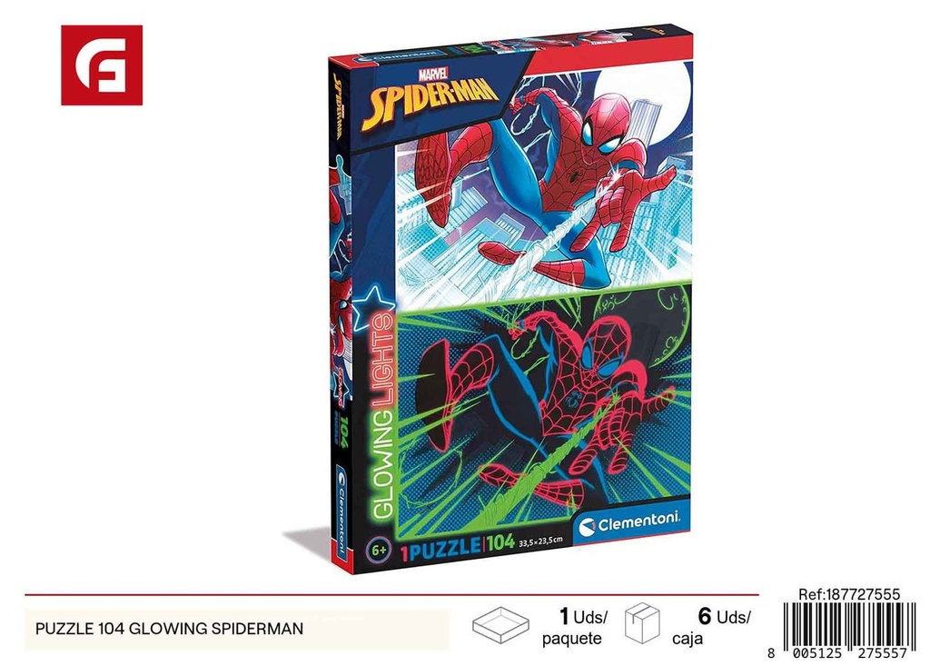 Puzzle Spiderman 104 piezas - Juguete educativo y de entretenimiento