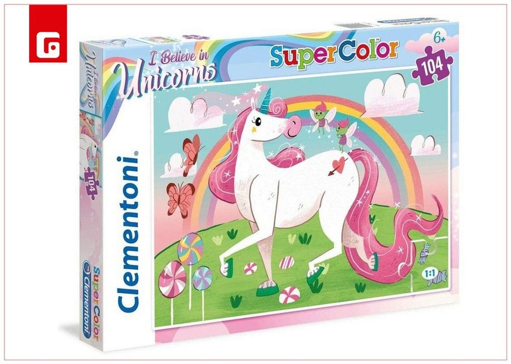 Puzzle 104 Unicornio brillante - Juguetes y rompecabezas