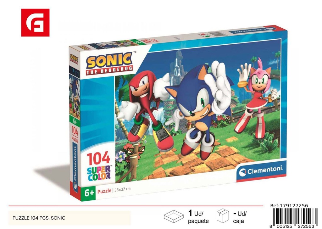 Puzzle 104 piezas Sonic - Juguetes y rompecabezas