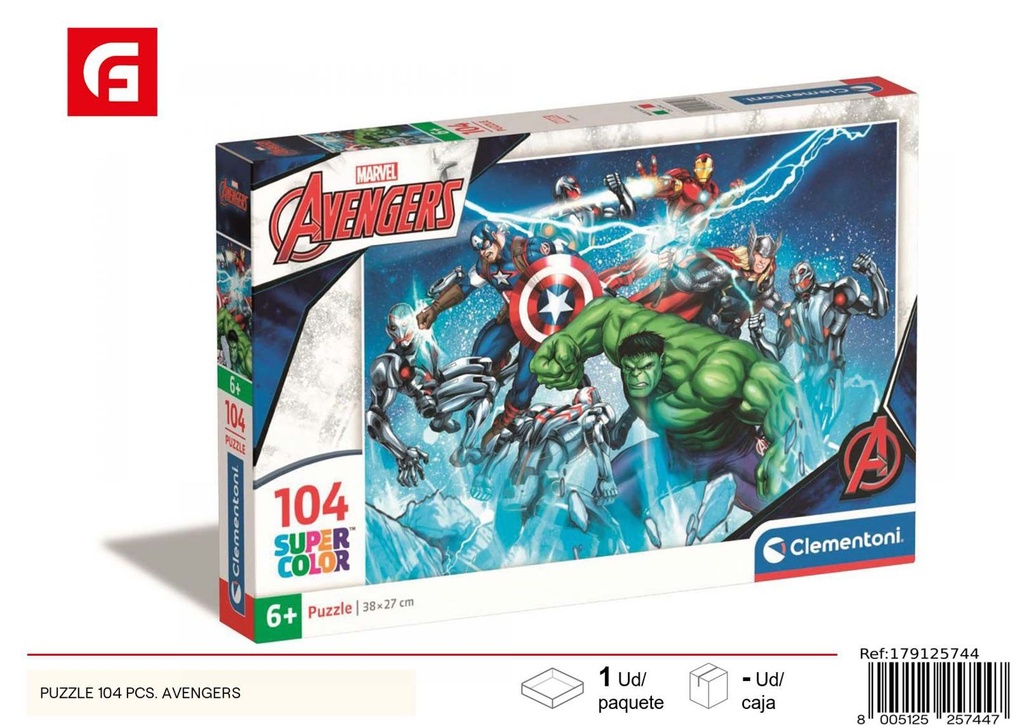 Puzzle 104 piezas Avengers - Juguetes y rompecabezas