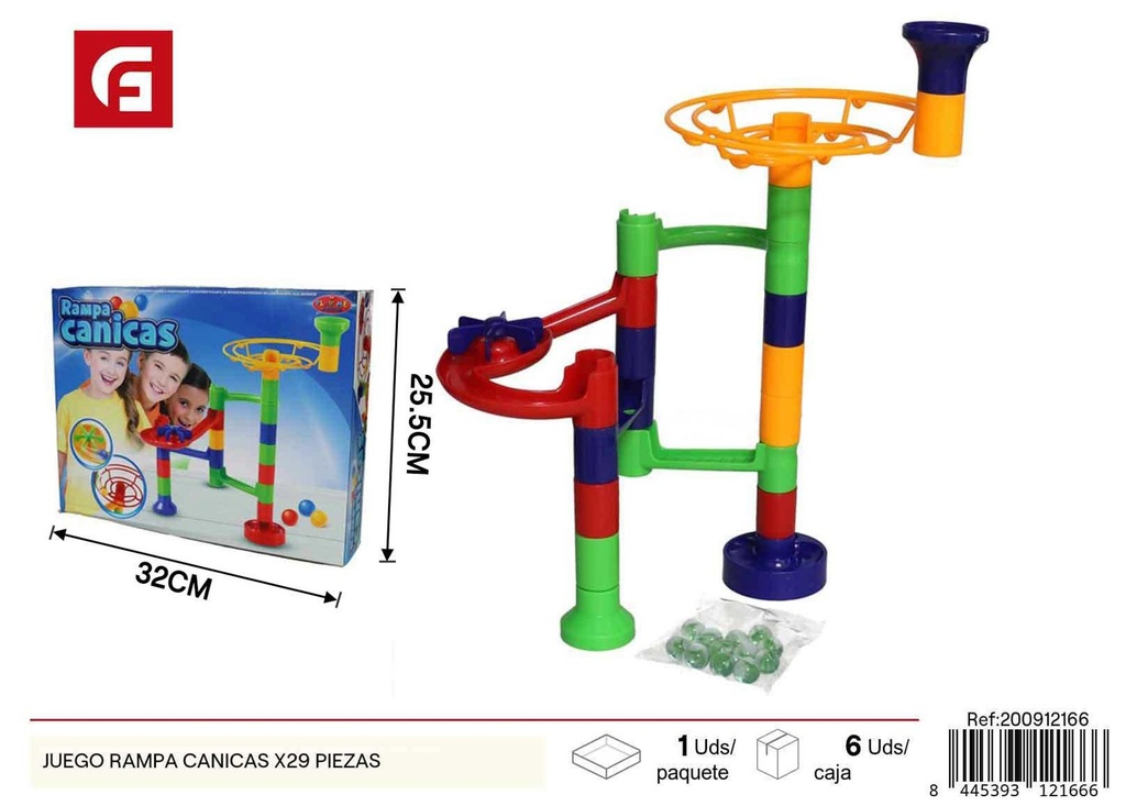 Set rampa de canicas x29 piezas - Juguetes y juegos de mesa