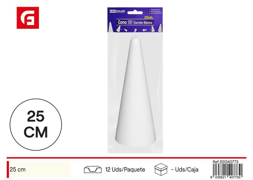 Bola de porex 25cm - Manualidades y decoraciones