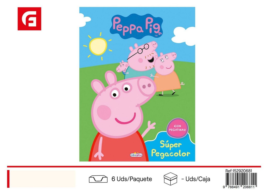 Libro de pintura de Peppa Pig para niños