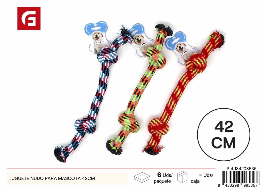 Juguete nudo para mascota 42cm - Juguetes para perros y accesorios