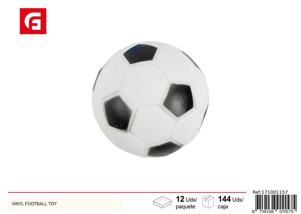 Juguete de fútbol de vinilo para perros