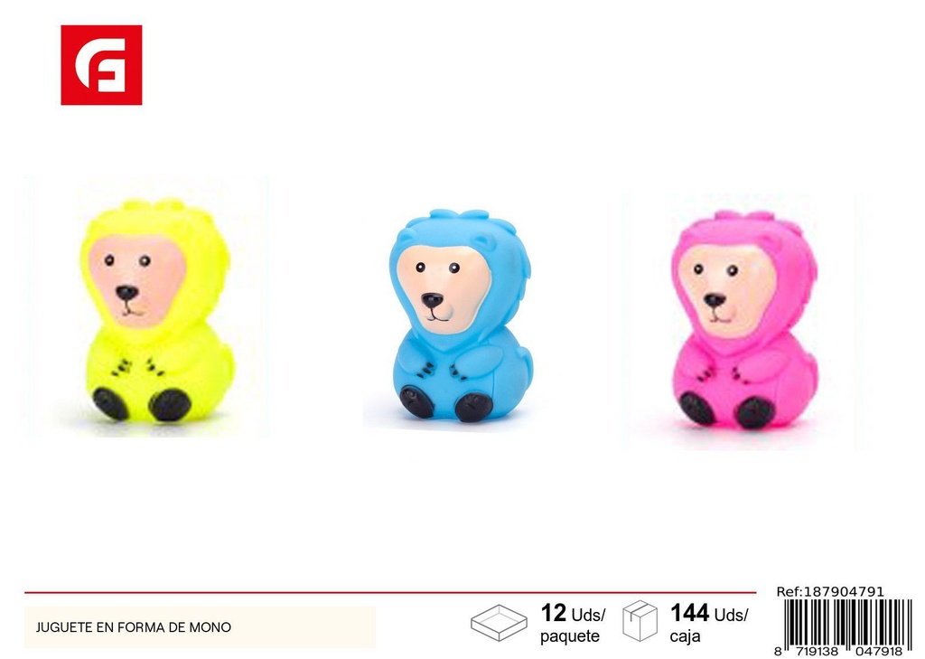 Juguete en forma de mono - Juguetes para perros