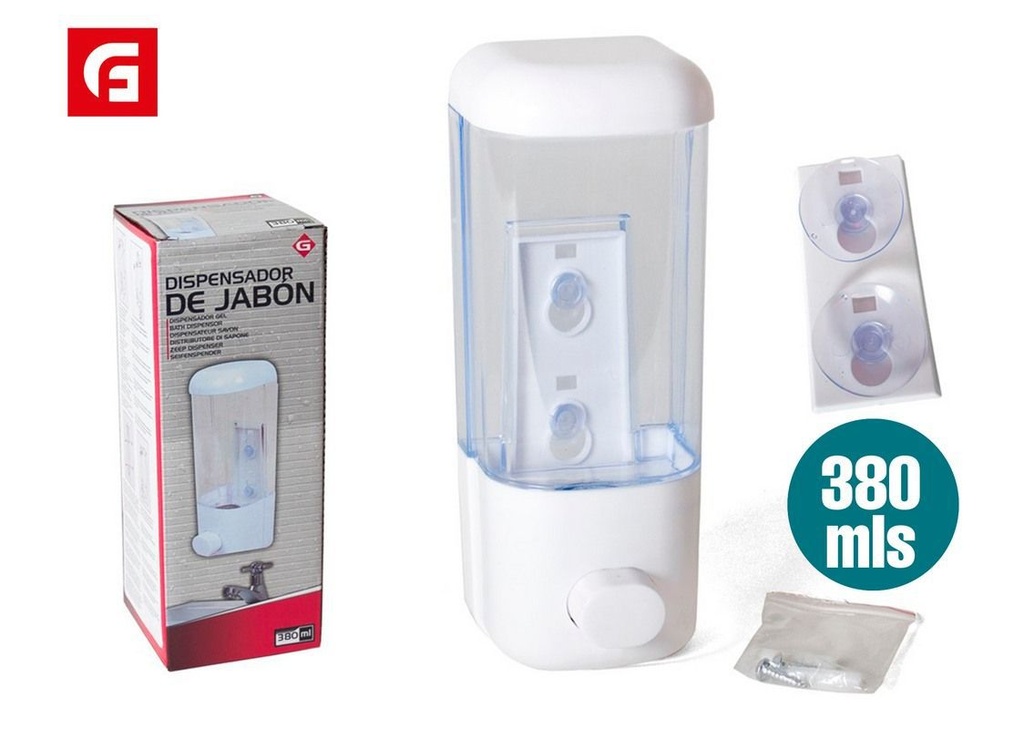 Dispensador de jabón 380ml - Higiene personal y baño