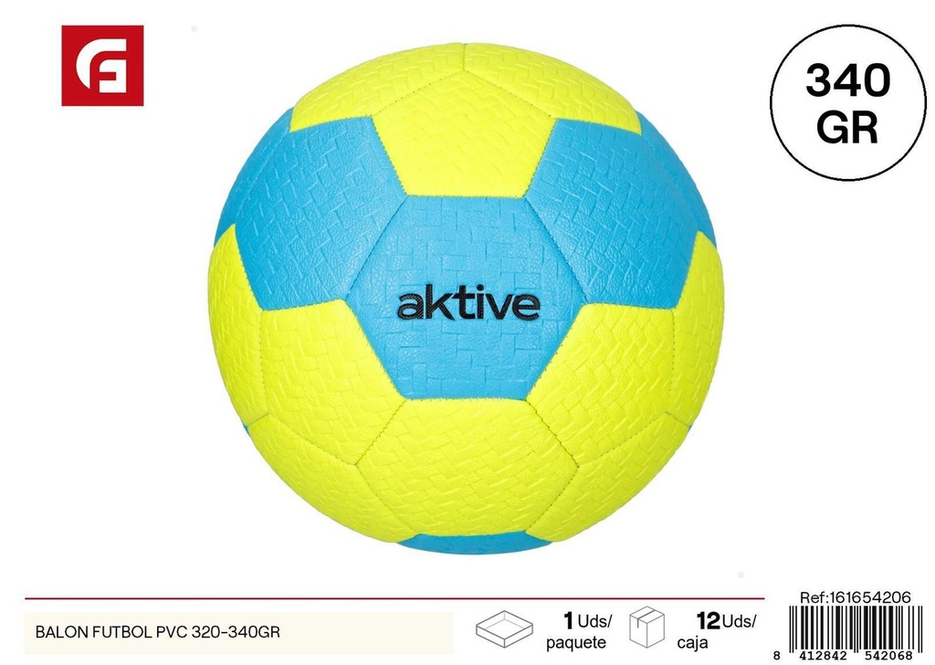 Balón de fútbol PVC 320-340 g - Juguetes y artículos deportivos