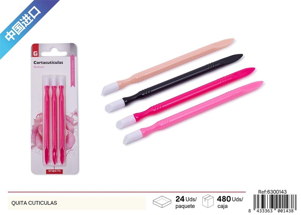 Quita cutículas 3pc - Accesorios de belleza