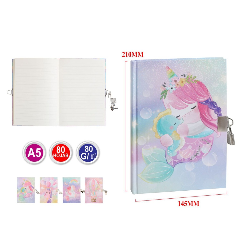 Cuaderno con candado - Papelería y material escolar