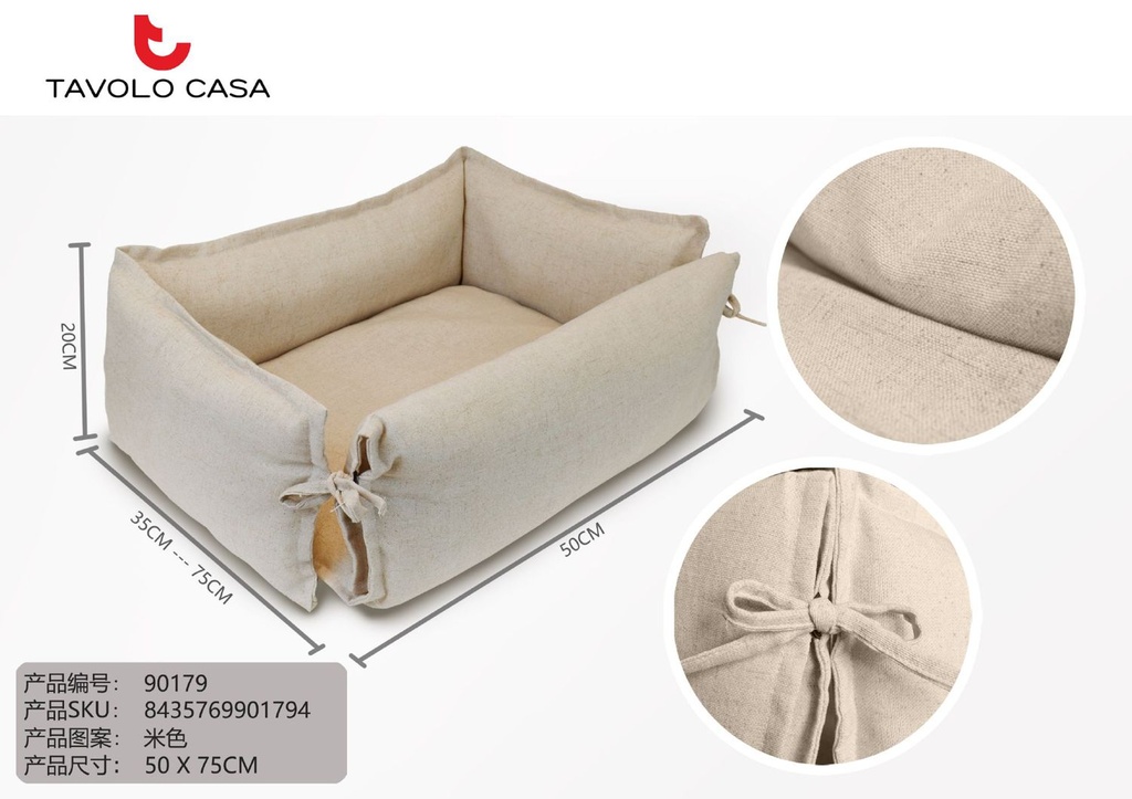 Cuna multiusos mascota 3 en 1 50x75cm beige - Funcionalidad y estilo