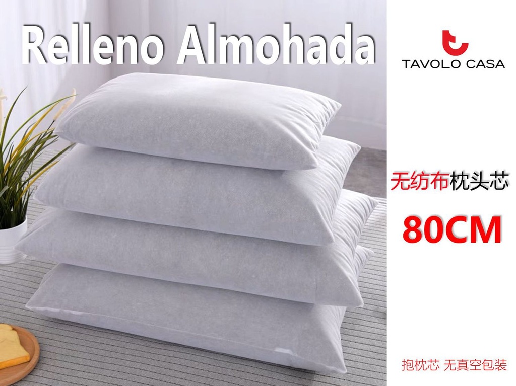 Relleno de almohada de no tejido 80 cm - Accesorios para el hogar