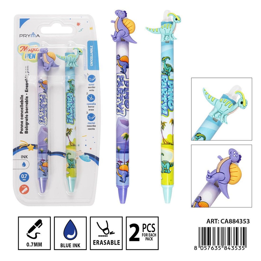 Bolígrafo borrable Magic Pen 0.7 mm 2 piezas - Instrumentos de escritura