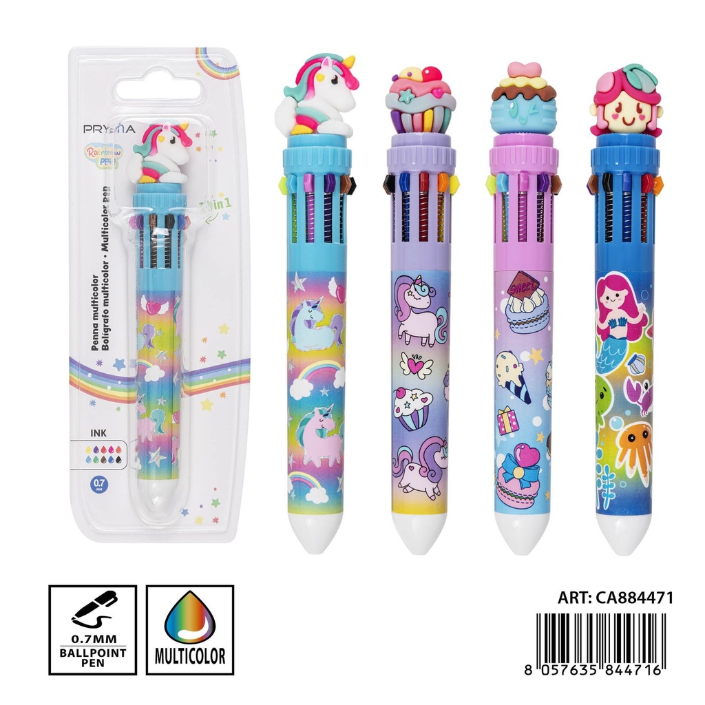 Bolígrafo de 10 colores 0.7 mm - Utensilios de escritura
