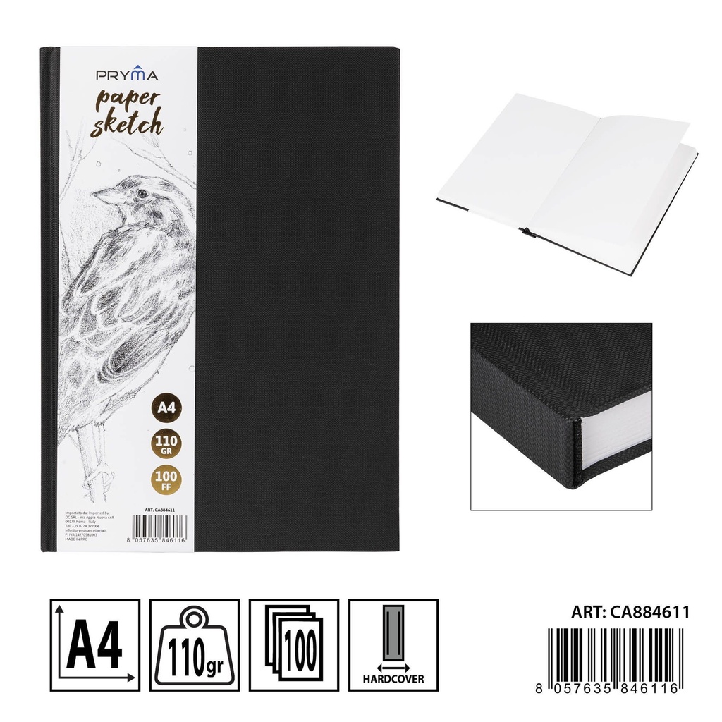 Cuaderno de dibujo A4 110G 200FF - Papelería y cuadernos